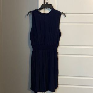 Sleeveless Navy Dress